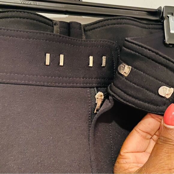 DeNeve Black Ski Stretch Pants w/ Stirrups Size 8P Vintage NWT - Picture 5 of 8